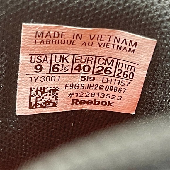 Reebok Comfort Footbed Women's Sz 9 Black Model 1Y1001 .01:I.5.4 - Picture 12 of 12